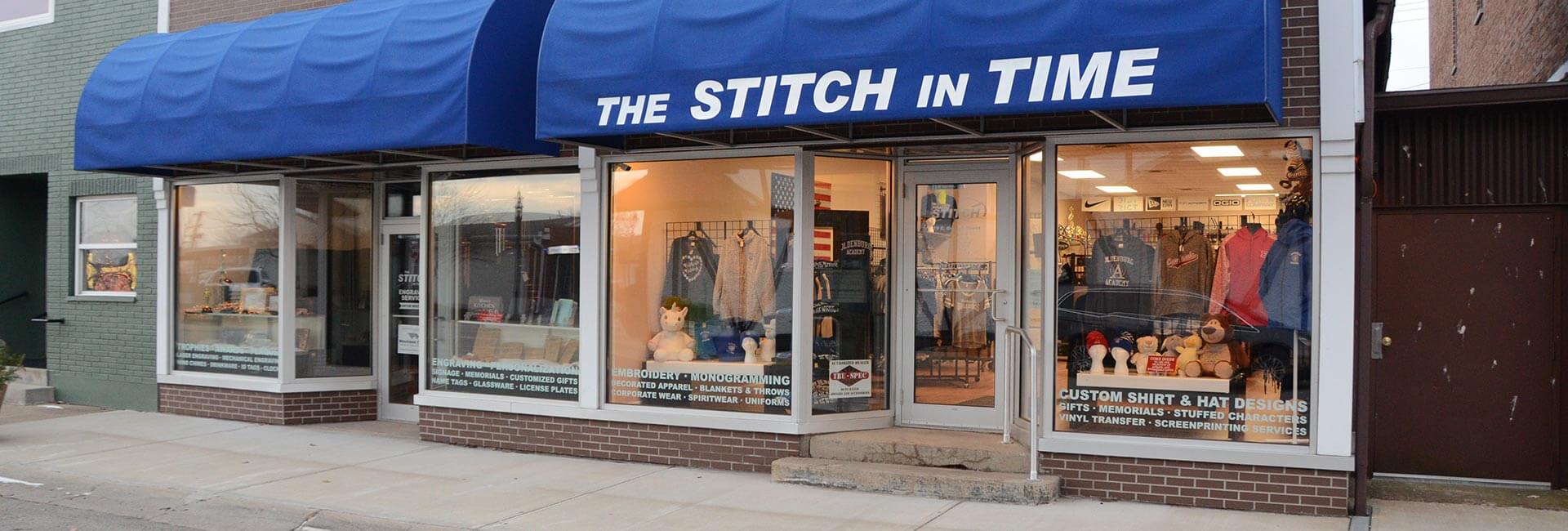 The Stitch In Time building exterior
